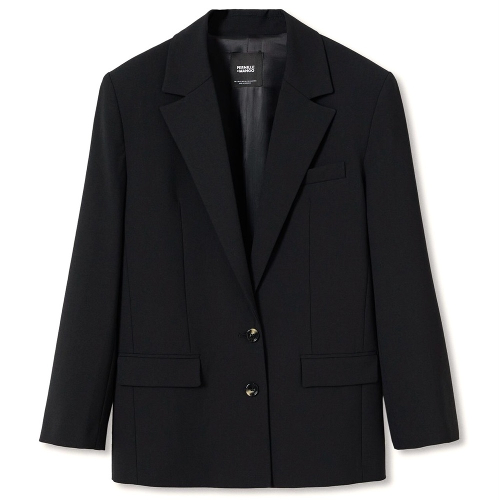 Mango Oversized Black Blazer